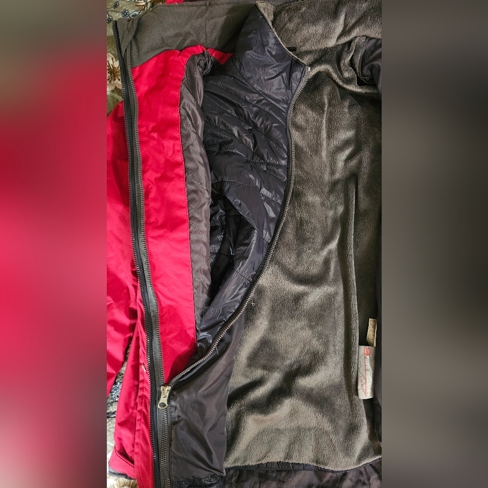 Free Country Women’s Summit II 3-in-1 Systems Jacket | Red Rose - Picture 6 of 6